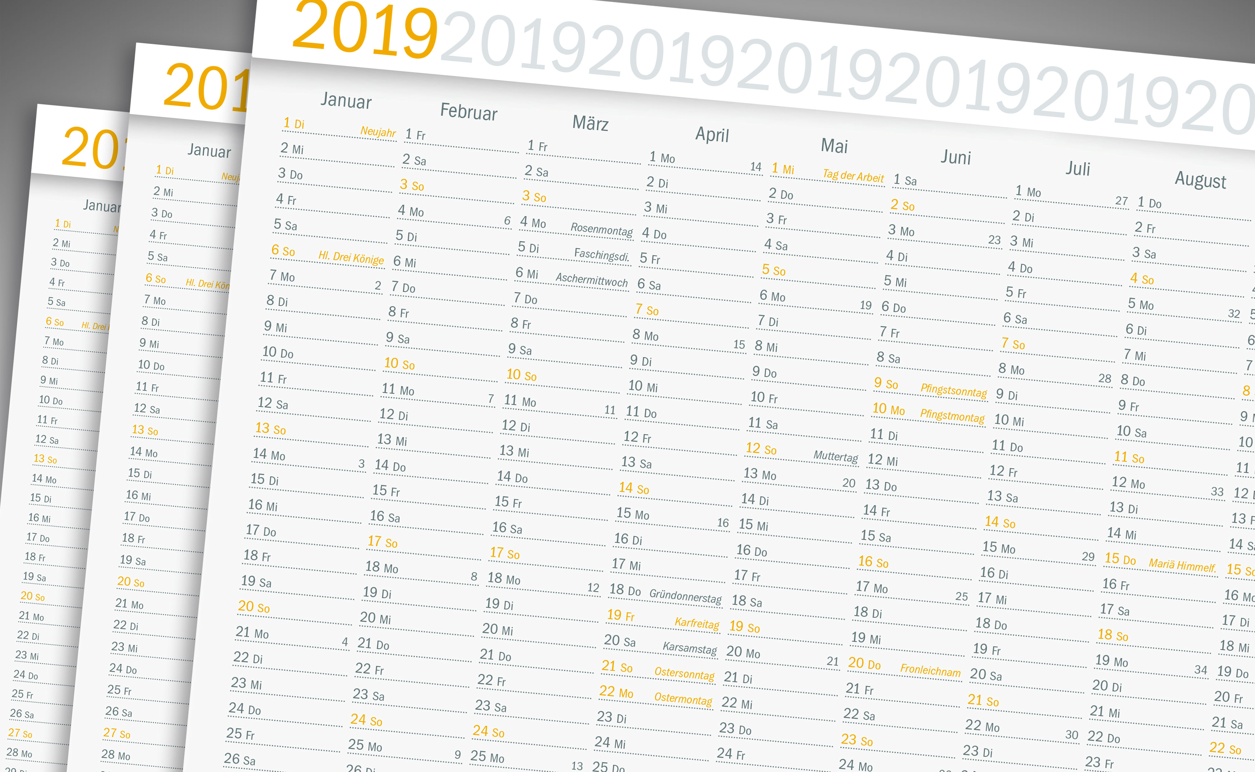 namisla, druckerei, kalender