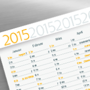 Jahreskalender 2015 zum Ausdrucken